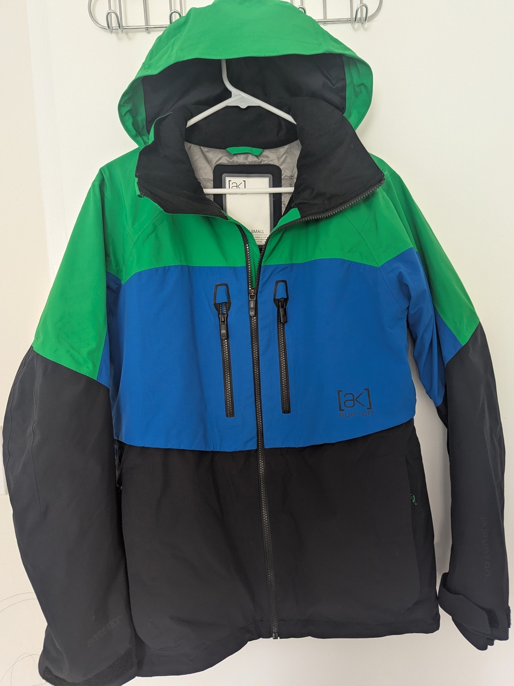 Burton [ak] Mens X-Small GORE-TEX Like New Green Blue Black Ski Snowboard